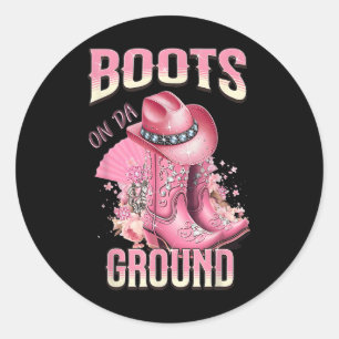 Adesivo Botas Rosa Em Da Ground Western Cowgirl Hat E Bo