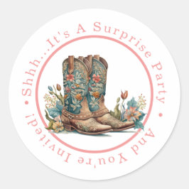 Adesivo Botas Verde-azulado & Surpresa de Flores Silvestre