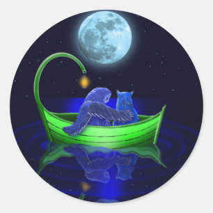 Adesivo bote verde de ervilha