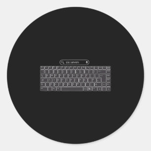 Adesivo Botões de Teclado Meme Engraçado 67