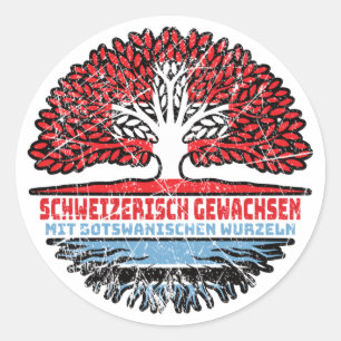 Adesivo Botsuana Schweizer Schweiz Baum Wurzel