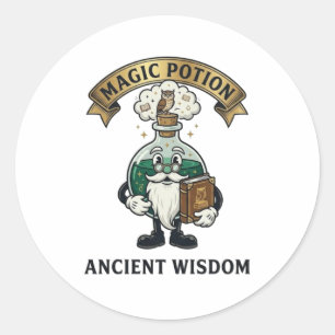 Adesivo Botto Antiga Sabedoria Feiticeiro Magia Poção Coru