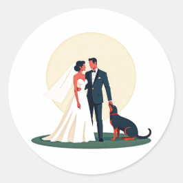 Adesivo Boudoir Bride e Grove com Dog Sticker