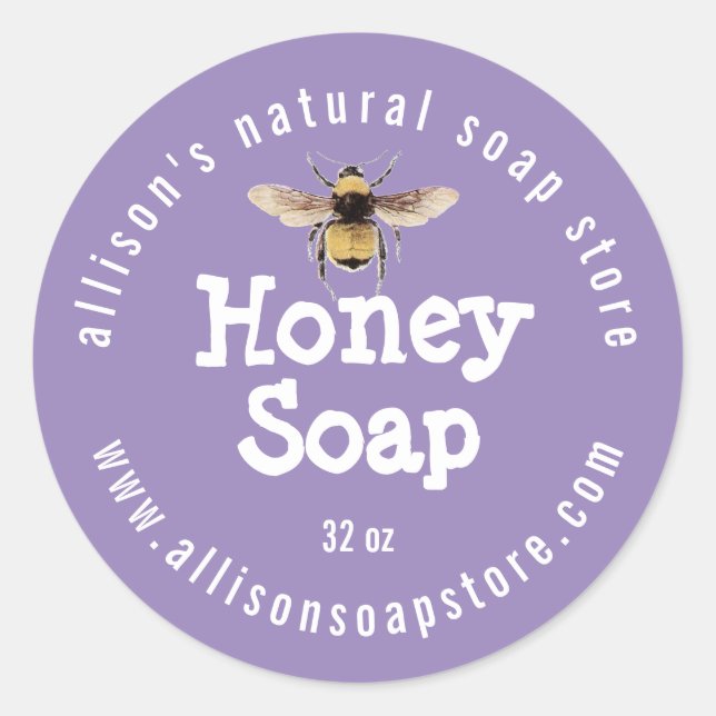 Adesivo Bougainvillea Purple Honey Soap (Frente)