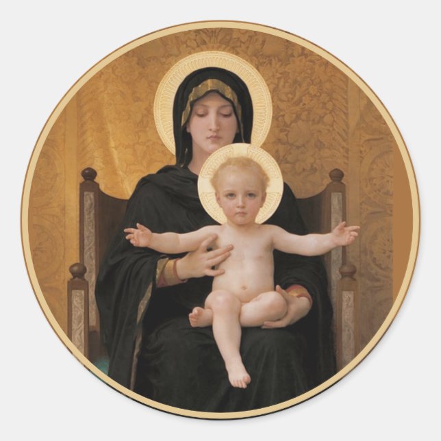Adesivo Bougereau Virgin e Child (Frente)