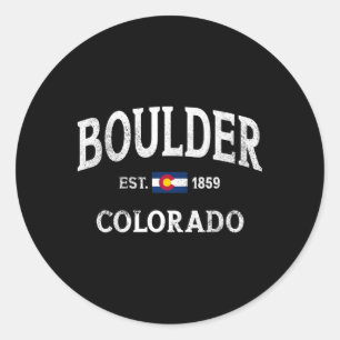 Adesivo Boulder Colorado Co Flag Athletic Throwback