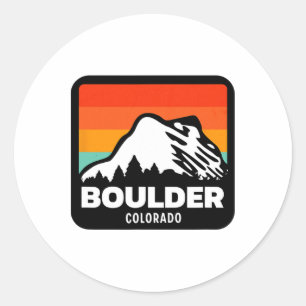 Adesivo Boulder Colorado Skiing Snowboard Family Trip