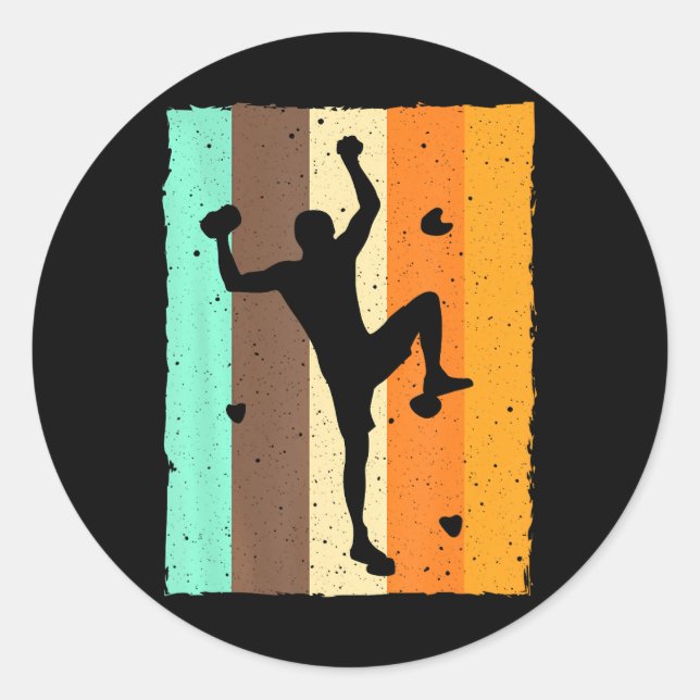 Adesivo Bouldering Rock Escalando Para (Frente)