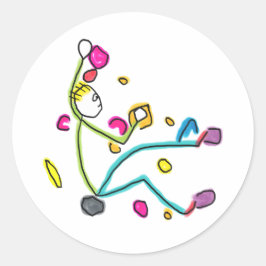 Adesivo Bouldering Stickman
