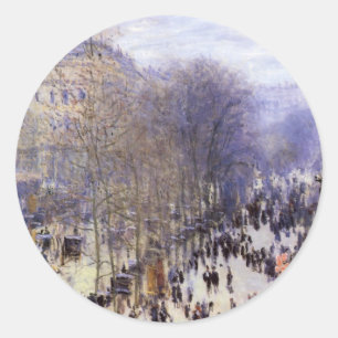 Adesivo Boulevard des Capucines de Claude Monet, Arte Fino