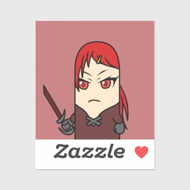 Adesivo bouman1006 YAOYOROZU HEROs　村娘の火短剣使いジュイル (Folha)