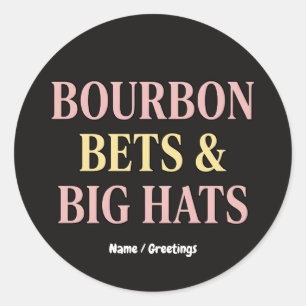Adesivo Bourbon Bets & Big Hats Retro Social Club Cavalo