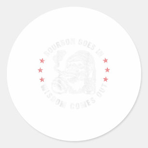 Adesivo Bourbon entra na sabedoria sai macaco uísque (o