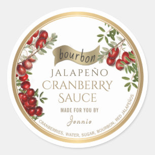 Adesivo Bourbon Jalapeño Cranberry Sauce feita por