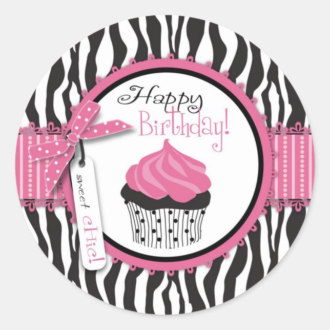 Adesivo Boutique Chic Cupcakes Sticker 2 (Frente)