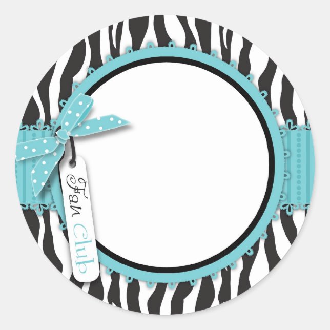 Adesivo Boutique Chic Sticker Aqua (Frente)