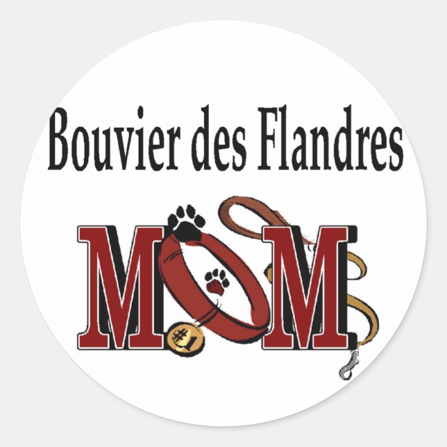 Adesivo Bouvier des Flandres Dog MOM (Frente)