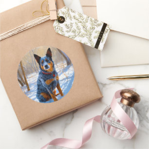 Adesivo Bovinos Australianos Deixam nevar no Natal