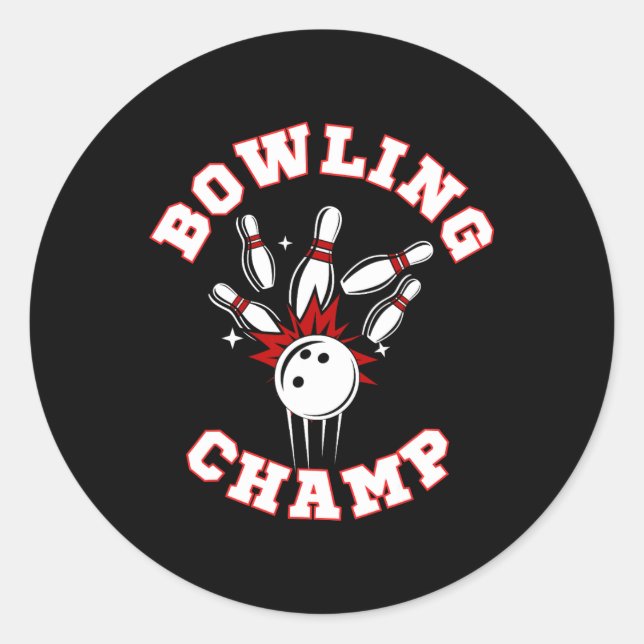 Adesivo Bowling Champ Champion  (Frente)