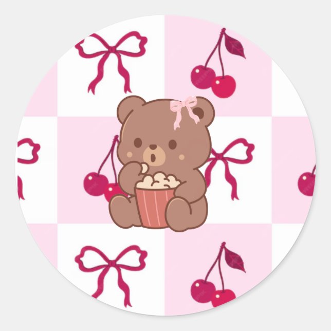Adesivo Bows & Bears Stickers (Frente)