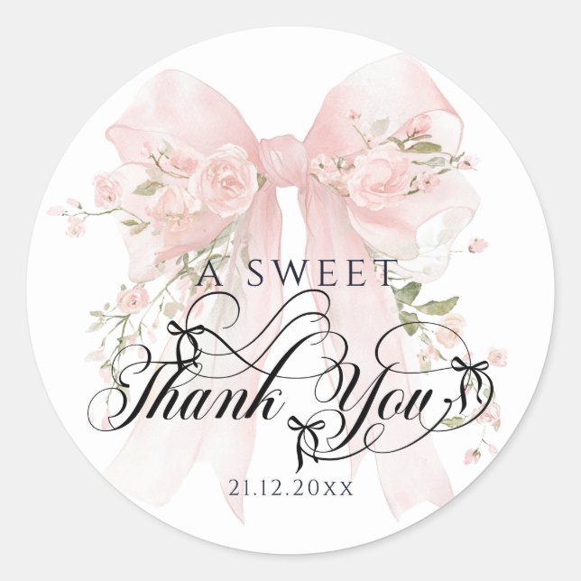 Adesivo Bowtiiful One 1st Birthday Floral Bow Girls (Frente)