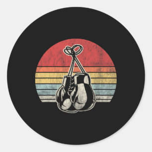 Adesivo Boxas Luvas Estilo de Vintage Retroativo