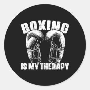 Adesivo Boxe É Minha Terapia Mma Boxeador Lutador Luta Ki