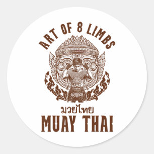 Adesivo Boxe Muay Thai Boxe Tailandês Boxeador Arte dos 8