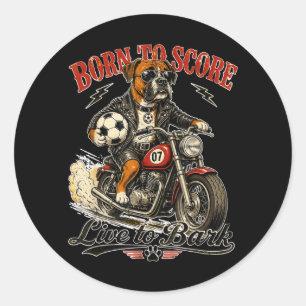 Adesivo Boxeador De Motocicleta Ama Futebol - Futebol Digo