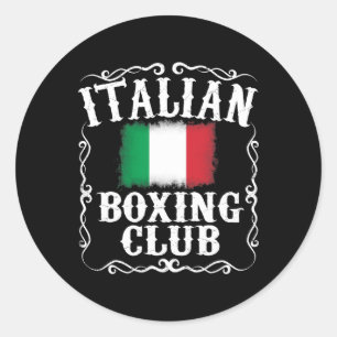 Adesivo Boxeiro Italiano T Shirt Vintage Boxer Itália Fl