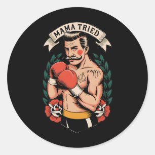 Adesivo Boxer Boxer American Traditional Tattoo Art Flash