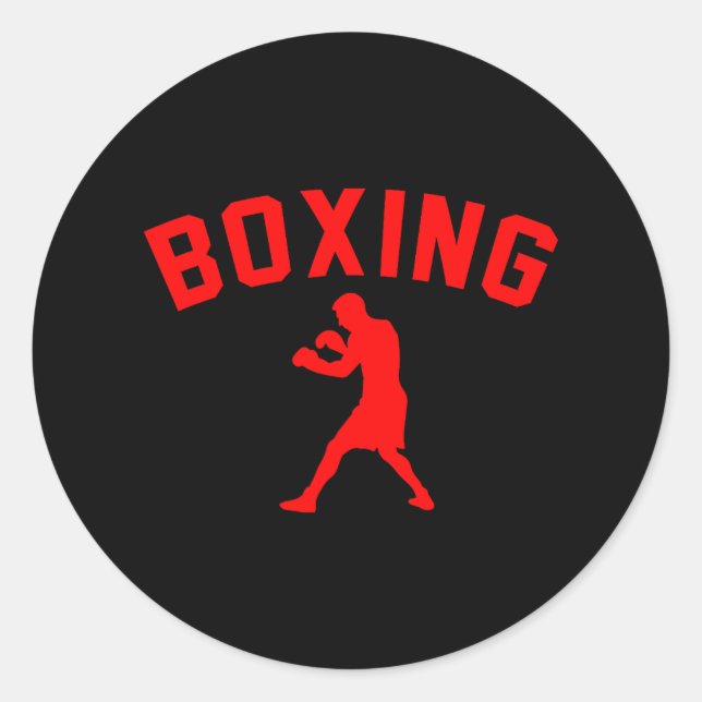 Adesivo Boxer Boxer Boxing Fan Boxing Boxer Boxing Boxer (Frente)