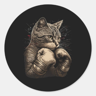 Adesivo Boxer Cat Boxer Engraçada Gráfico Para Homens Mulh