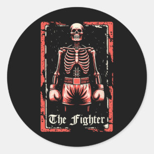 Adesivo Boxer Fighter - Luvas de reposição Boxando Skeleto