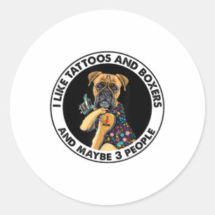 Adesivo Boxer I Love Mamãe Tattoo Roupa, Cães E Tatuagens