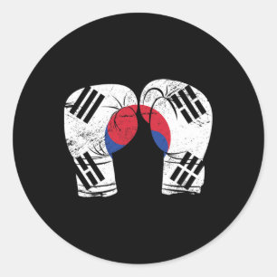 Adesivo Boxer Luvas Boxer - Bandeira Coreana Coreia do Sul