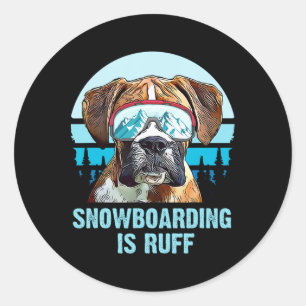 Adesivo Boxer Winter Snowboard É Ruff Dog Lover Men Wo