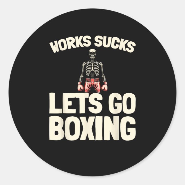 Adesivo Boxing - Boxer da Luva (Frente)