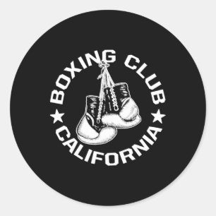 Adesivo Boxing Club California Gama Gráfico Para Uma Boxin