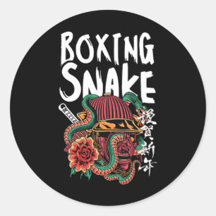 Adesivo Boxing Cobra Japonês Samurai Warrior Cobra Fighte