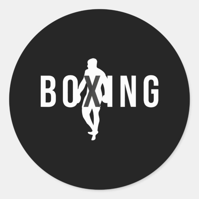 Adesivo Boxing É A Minha Terapia Um Boxing Engraçado (Frente)