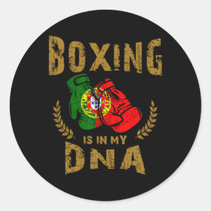 Adesivo Boxing está no meu D-n-a Portugal Bandeira Luvas