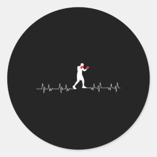 Adesivo Boxing Heartbeat Art Boxing Luvas Gym Boxer Boys