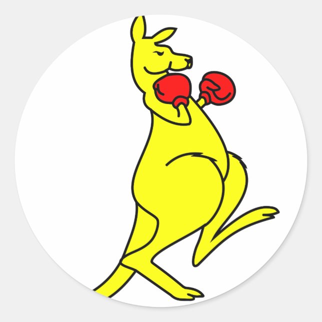 Adesivo Boxing Kangaroo (Frente)