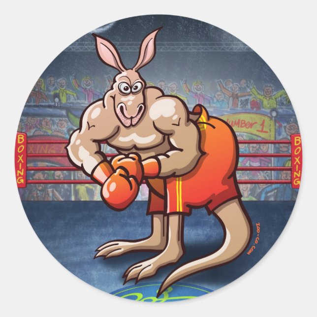 Adesivo Boxing Kangaroo (Frente)