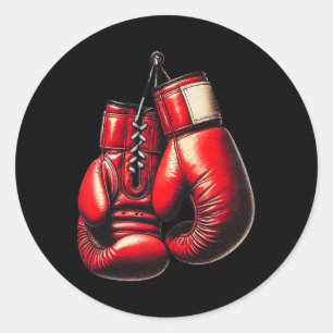 Adesivo Boxing Luvas Red Boxing Esporte Boxer Kickboxe