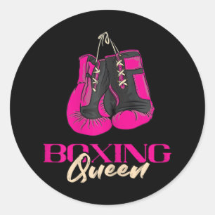 Adesivo Boxing Queen Kickboxer in a box Luvas Boxing Bo