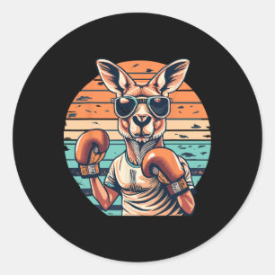 Adesivo Boxing Roger Australiano Kangaroo Boxer Kang