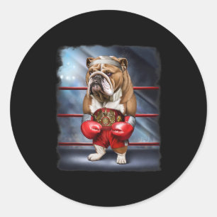 Adesivo Boxion Champion English Bulldog Fighter