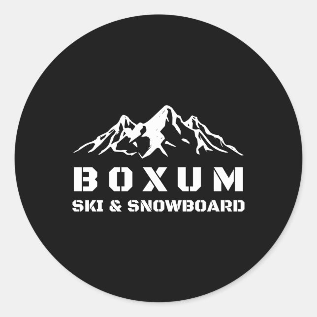 Adesivo Boxum Ski Snowboard (Frente)